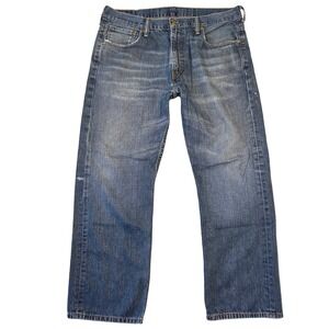 Levis 569 Jeans Mens 36x30 Denim Jeans Distressed Relaxed‎ Fit Y2k Punk Everyday